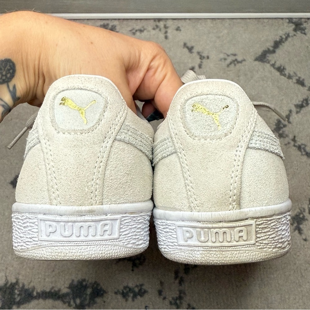 PUMA Suede Leather Classic Low Top Lace Up Sneakers - Picture 6 of 8